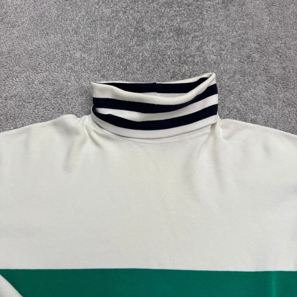 Vintage J.Crew Outfitters Striped Colorblock Turtleneck Long Sleeve Top Large